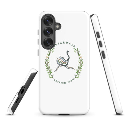 Tough Case for Samsung® | Briardale Ostrich Farm | Crest Logo