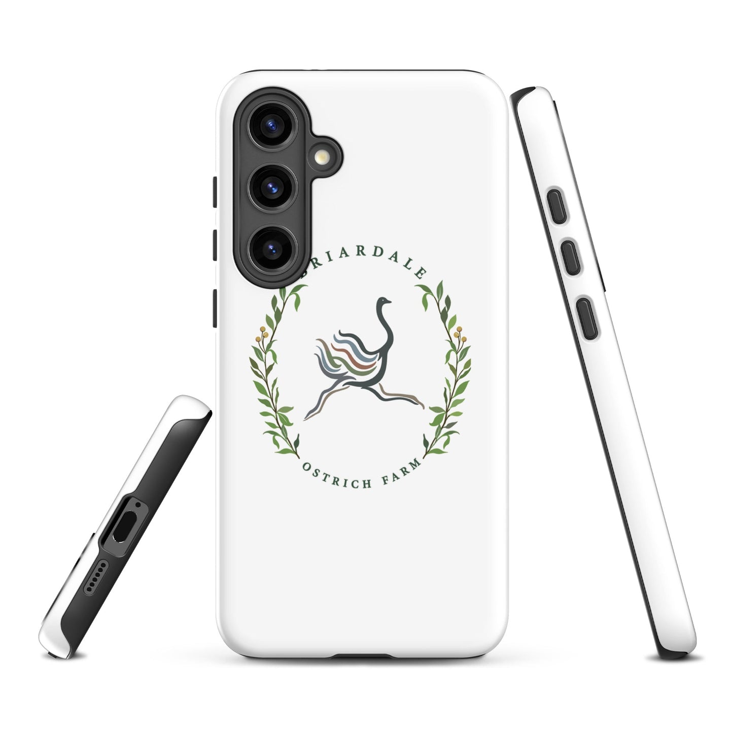 Tough Case for Samsung® | Briardale Ostrich Farm | Crest Logo