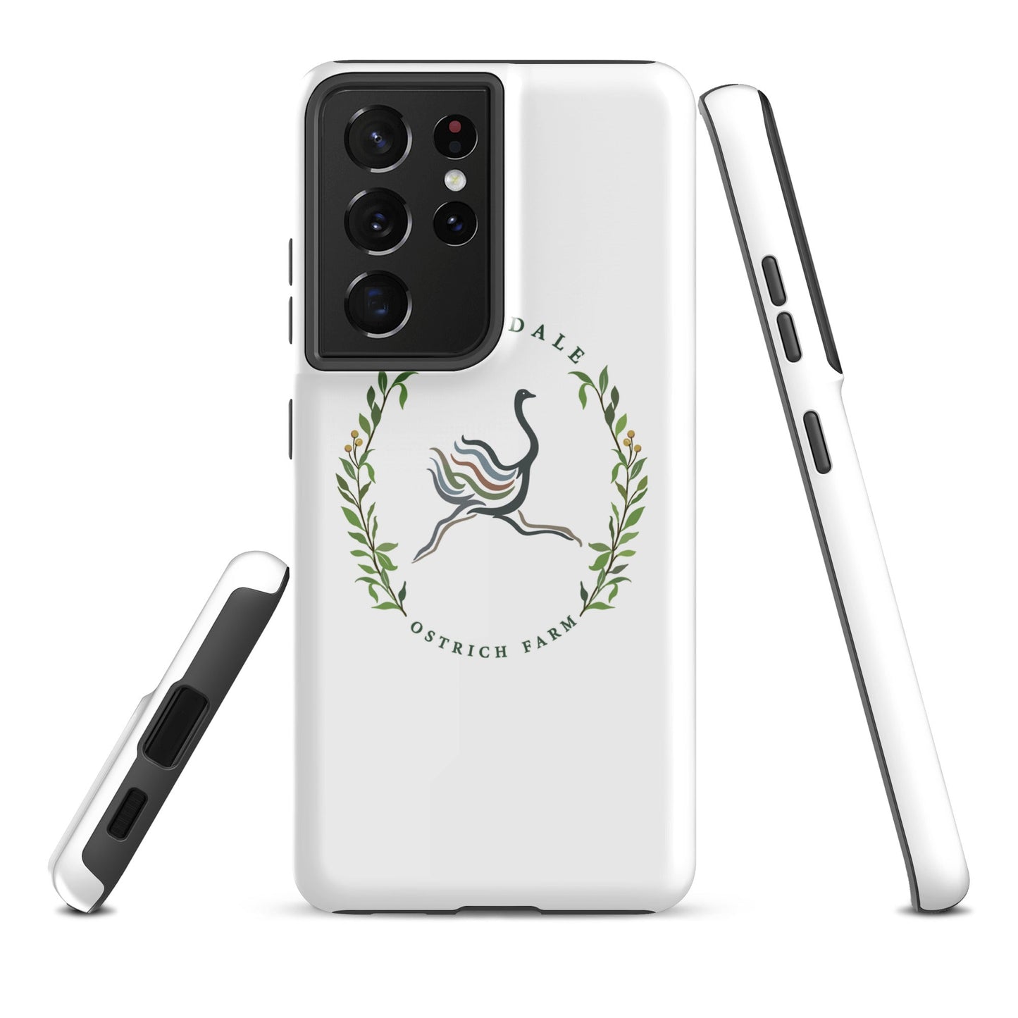 Tough Case for Samsung® | Briardale Ostrich Farm | Crest Logo