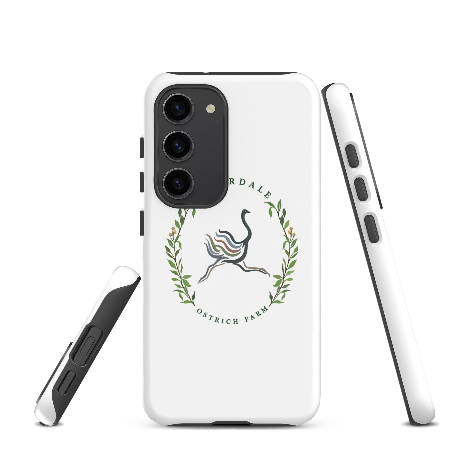 Tough Case for Samsung® | Briardale Ostrich Farm | Crest Logo
