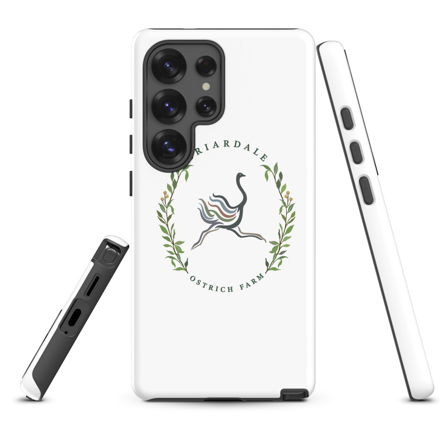 Tough Case for Samsung® | Briardale Ostrich Farm | Crest Logo