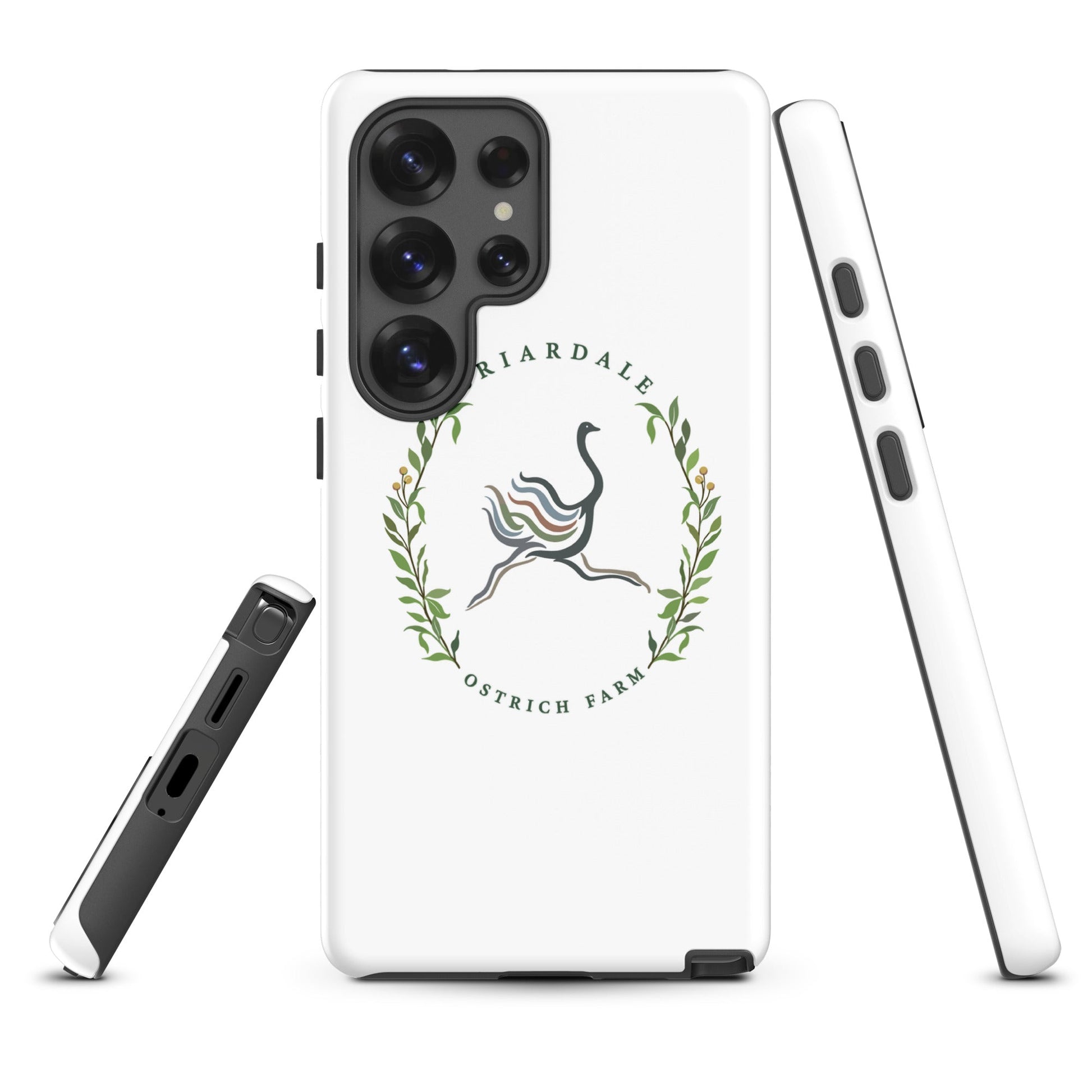 Tough Case for Samsung® | Briardale Ostrich Farm | Crest Logo