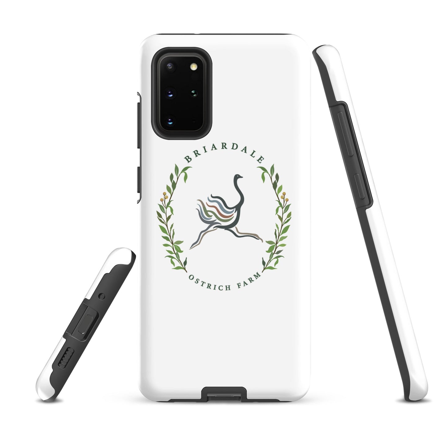 Tough Case for Samsung® | Briardale Ostrich Farm | Crest Logo
