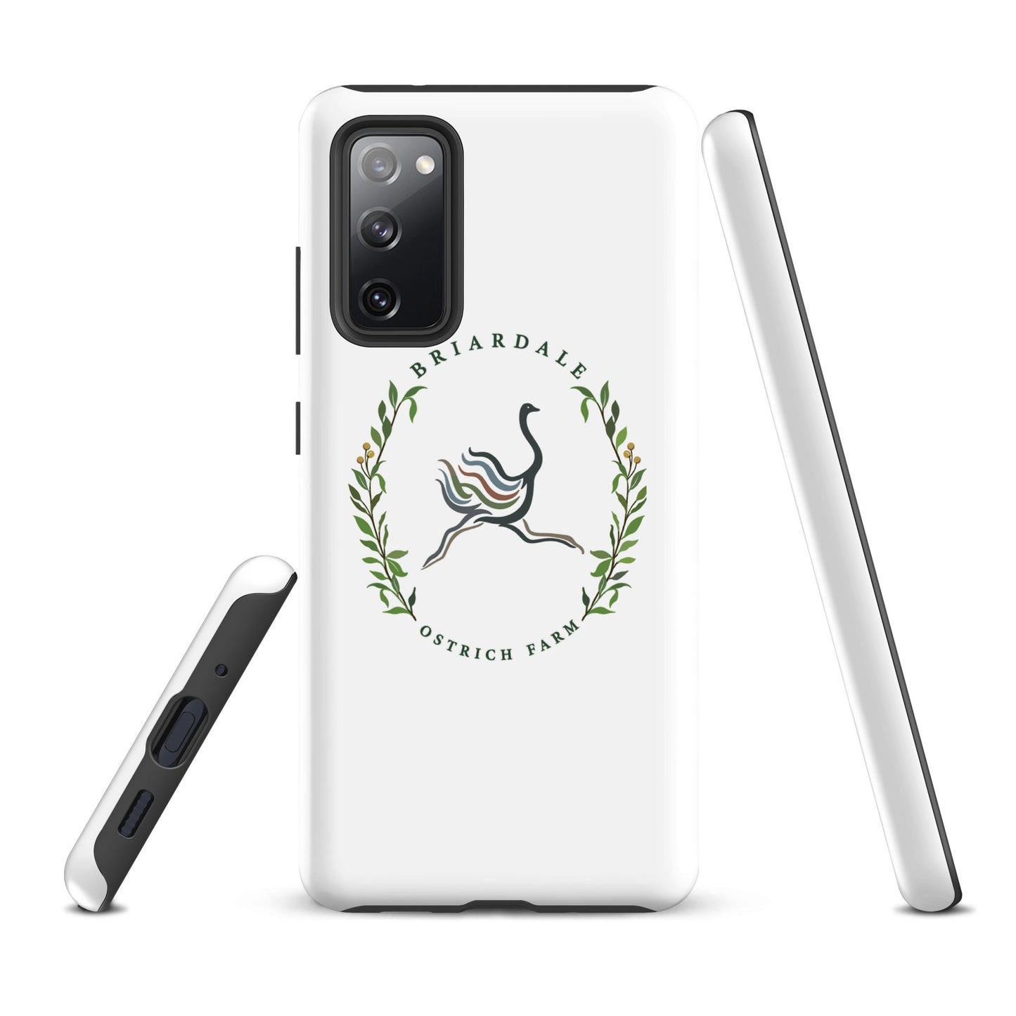 Tough Case for Samsung® | Briardale Ostrich Farm | Crest Logo