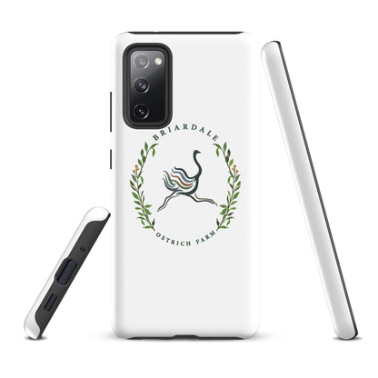 Tough Case for Samsung® | Briardale Ostrich Farm | Crest Logo
