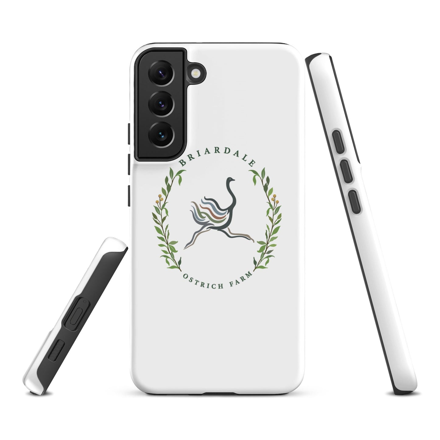 Tough Case for Samsung® | Briardale Ostrich Farm | Crest Logo