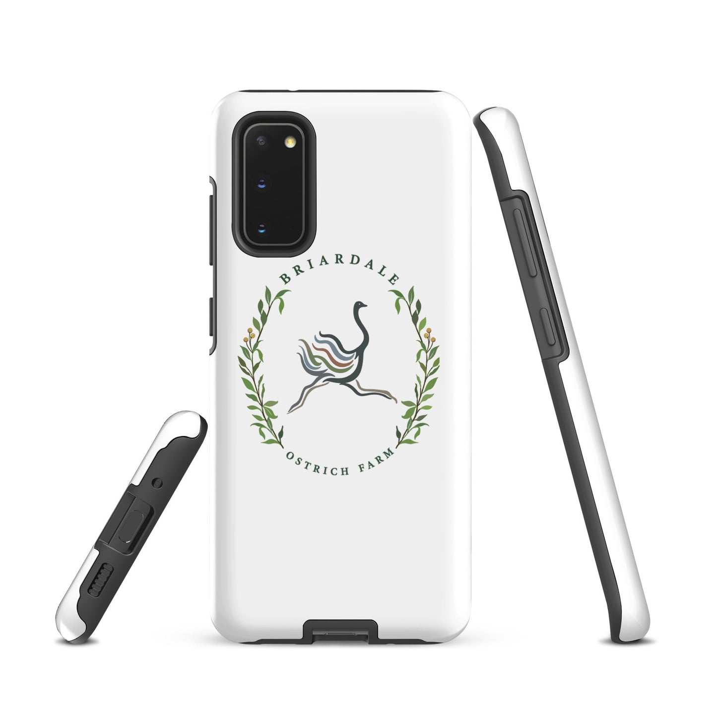 Tough Case for Samsung® | Briardale Ostrich Farm | Crest Logo