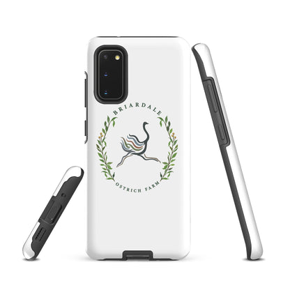 Tough Case for Samsung® | Briardale Ostrich Farm | Crest Logo