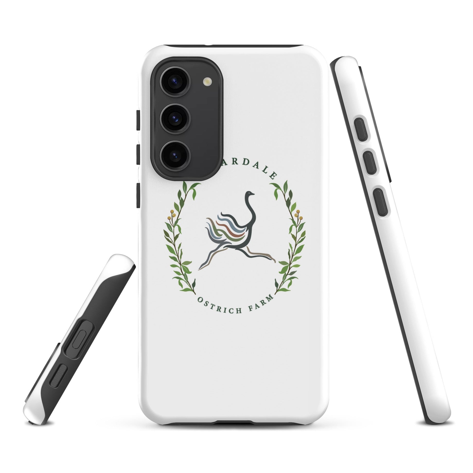 Tough Case for Samsung® | Briardale Ostrich Farm | Crest Logo