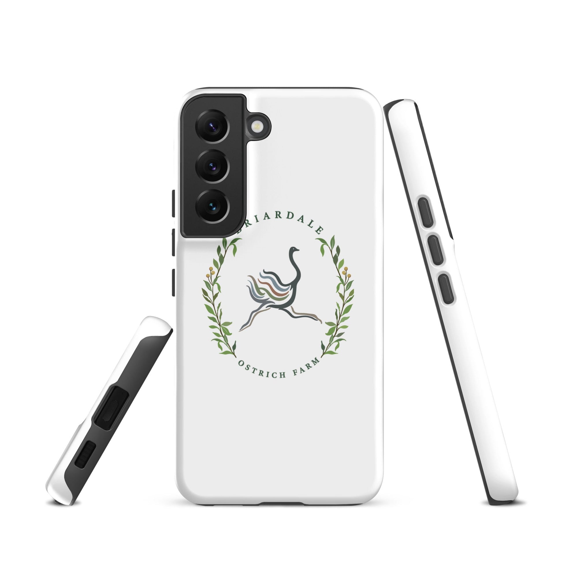 Tough Case for Samsung® | Briardale Ostrich Farm | Crest Logo