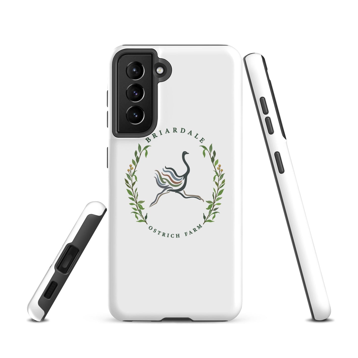 Tough Case for Samsung® | Briardale Ostrich Farm | Crest Logo