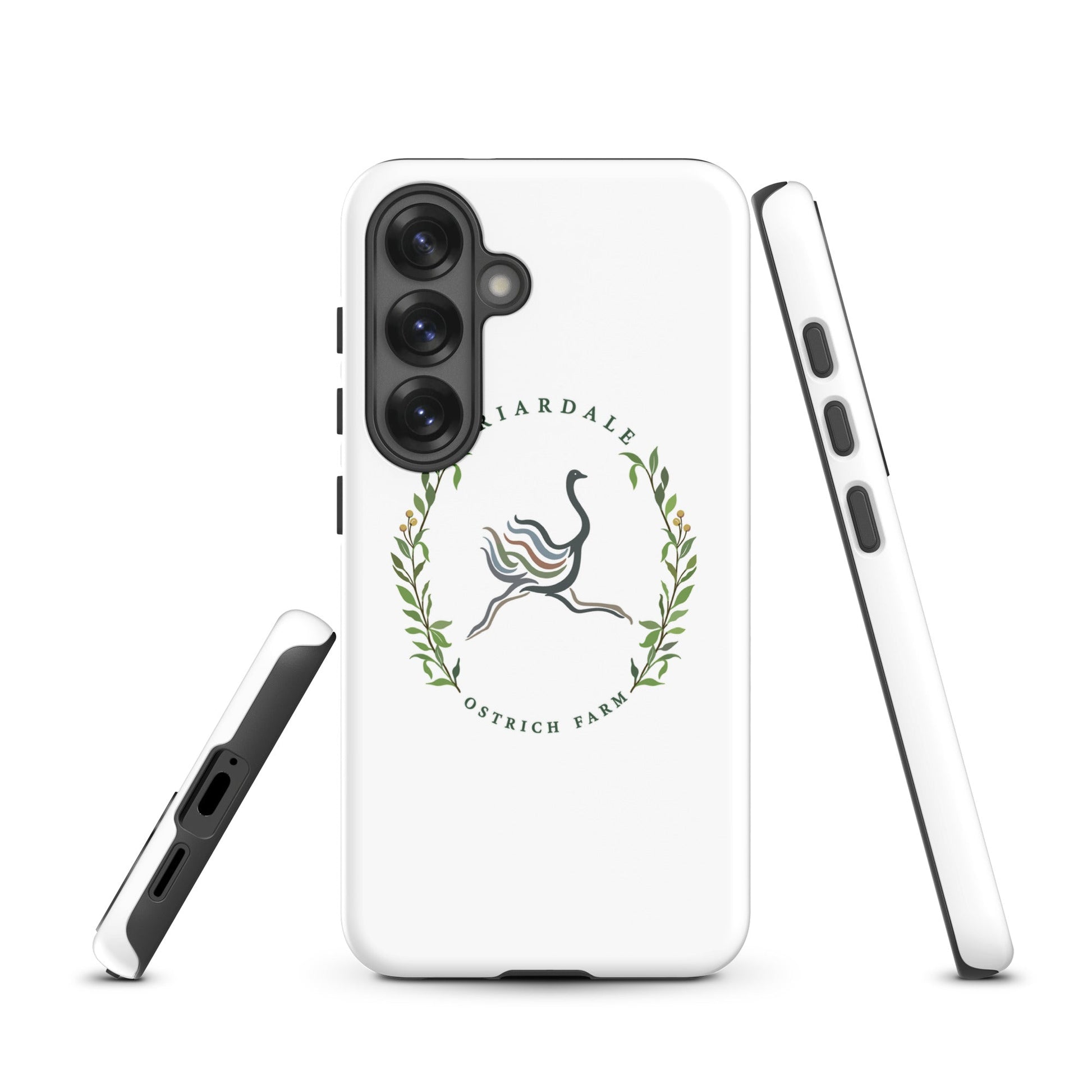 Tough Case for Samsung® | Briardale Ostrich Farm | Crest Logo