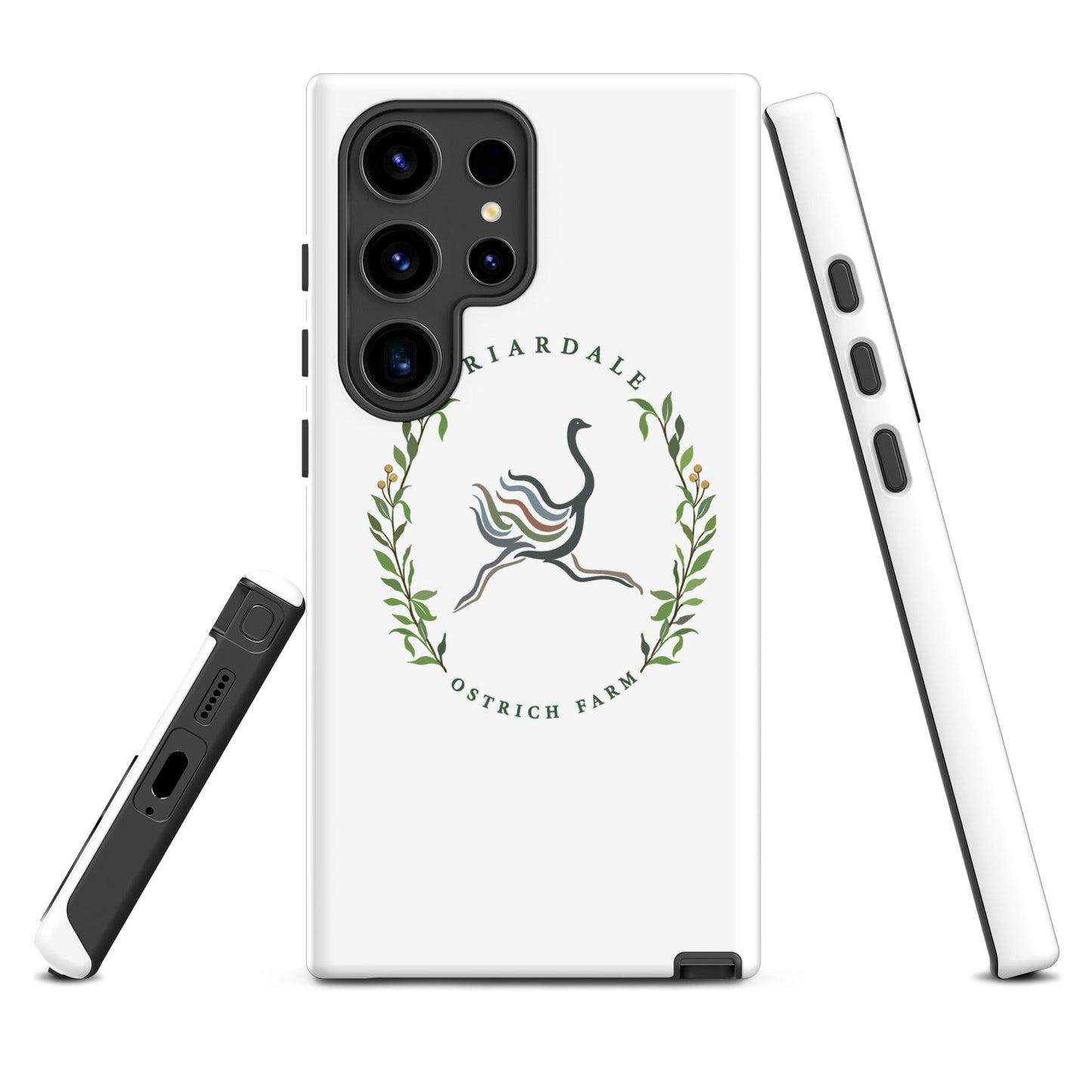 Tough Case for Samsung® | Briardale Ostrich Farm | Crest Logo