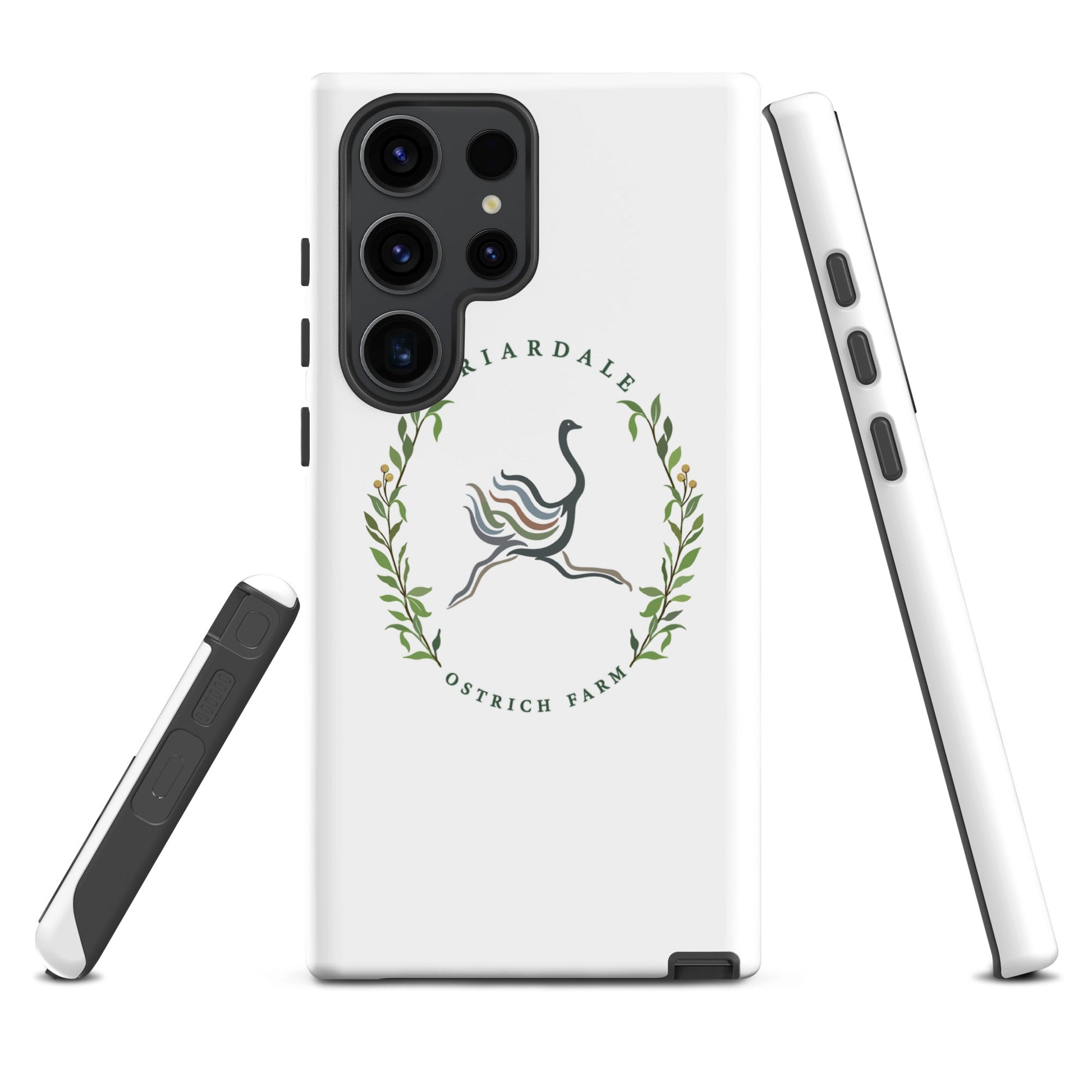 Tough Case for Samsung® | Briardale Ostrich Farm | Crest Logo