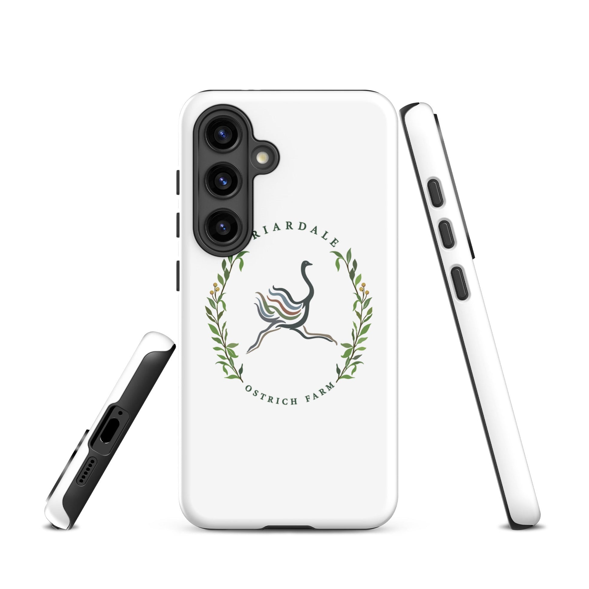 Tough Case for Samsung® | Briardale Ostrich Farm | Crest Logo