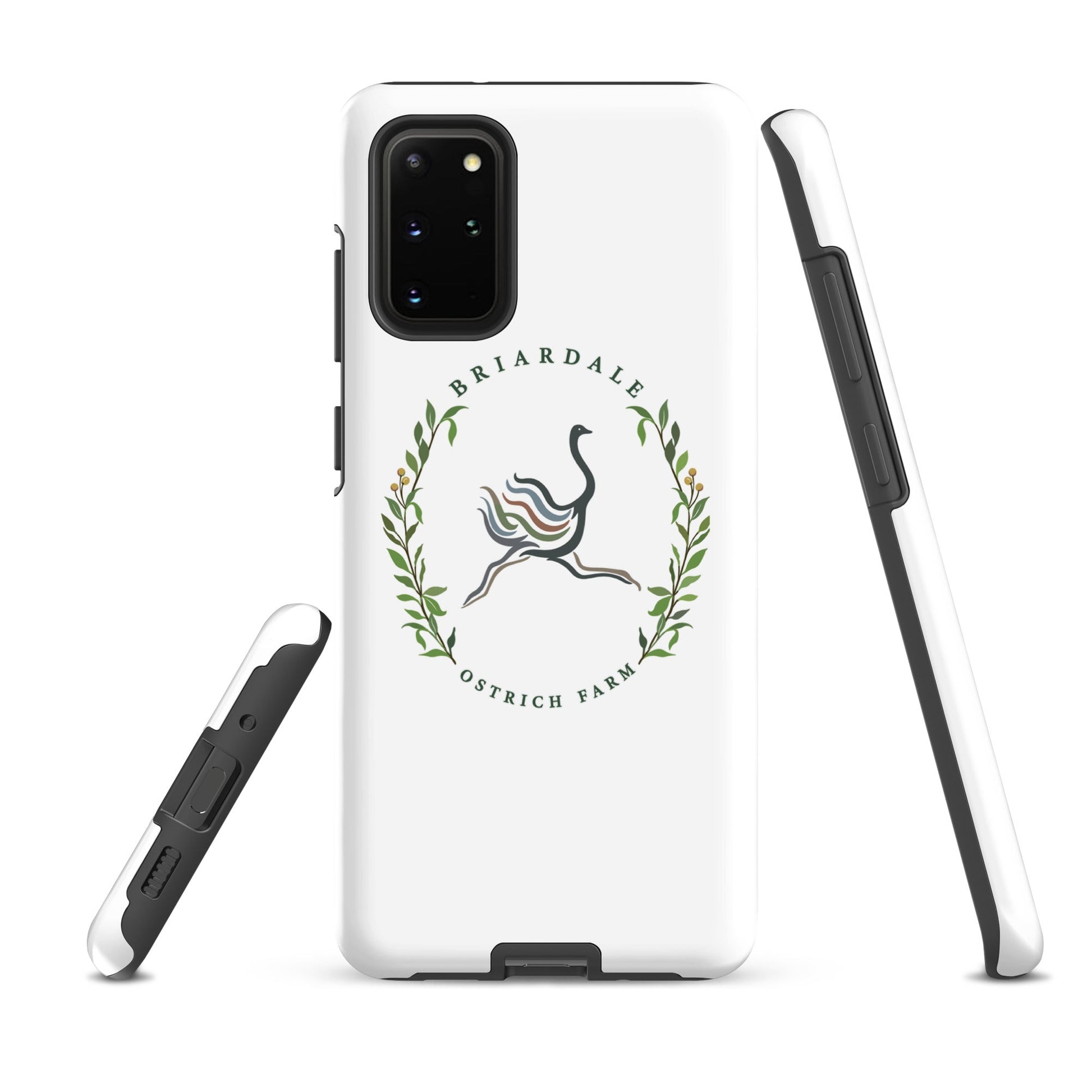 Tough Case for Samsung® | Briardale Ostrich Farm | Crest Logo