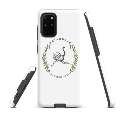 Tough Case for Samsung® | Briardale Ostrich Farm | Crest Logo