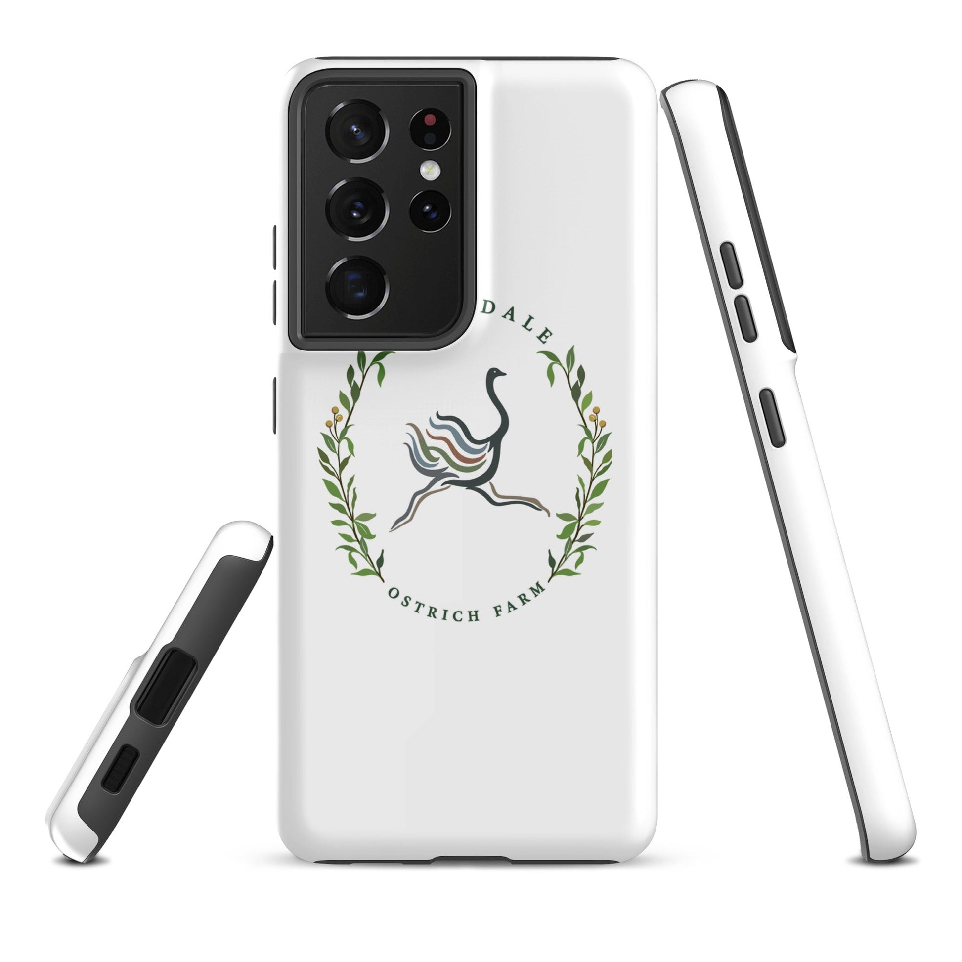 Tough Case for Samsung® | Briardale Ostrich Farm | Crest Logo