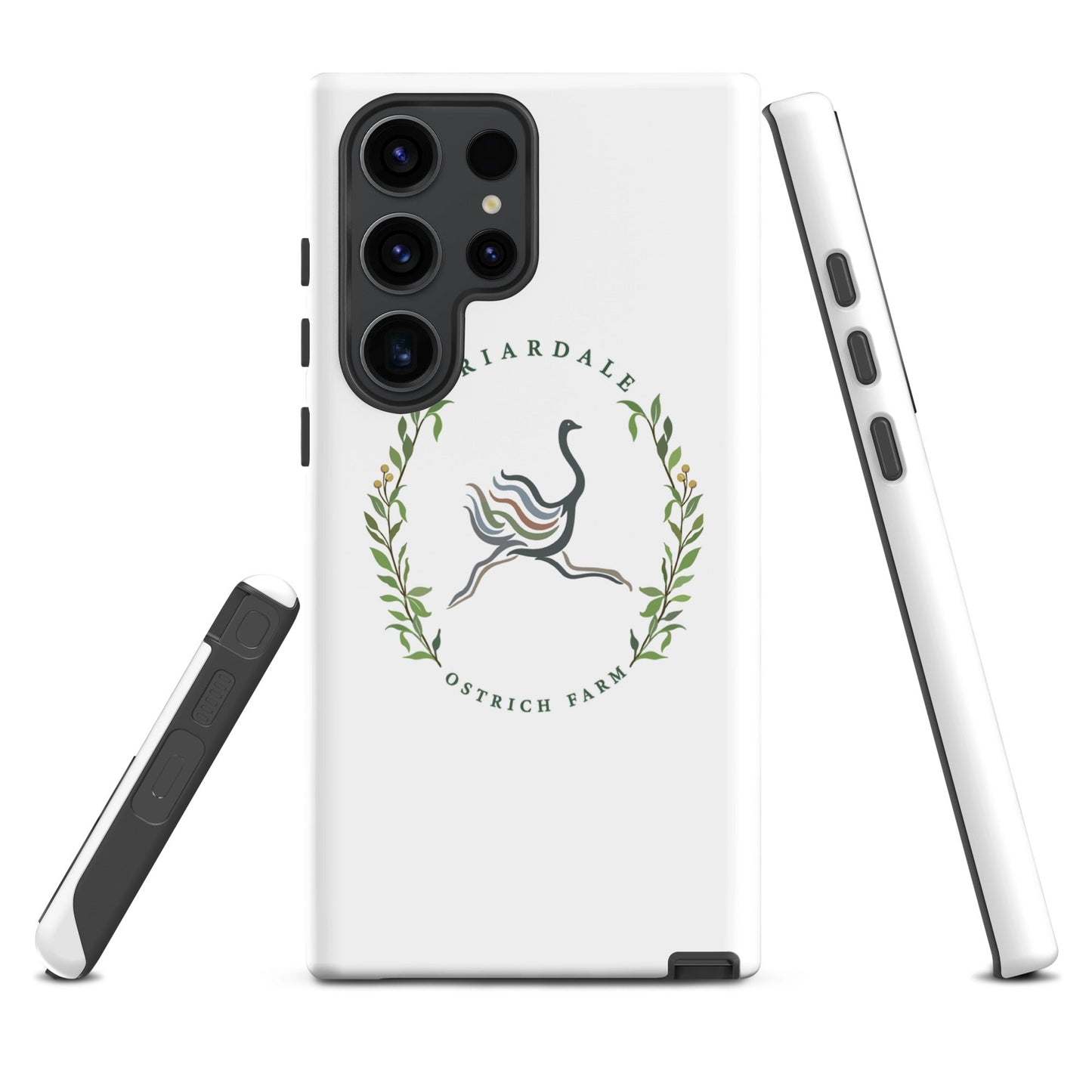 Tough Case for Samsung® | Briardale Ostrich Farm | Crest Logo
