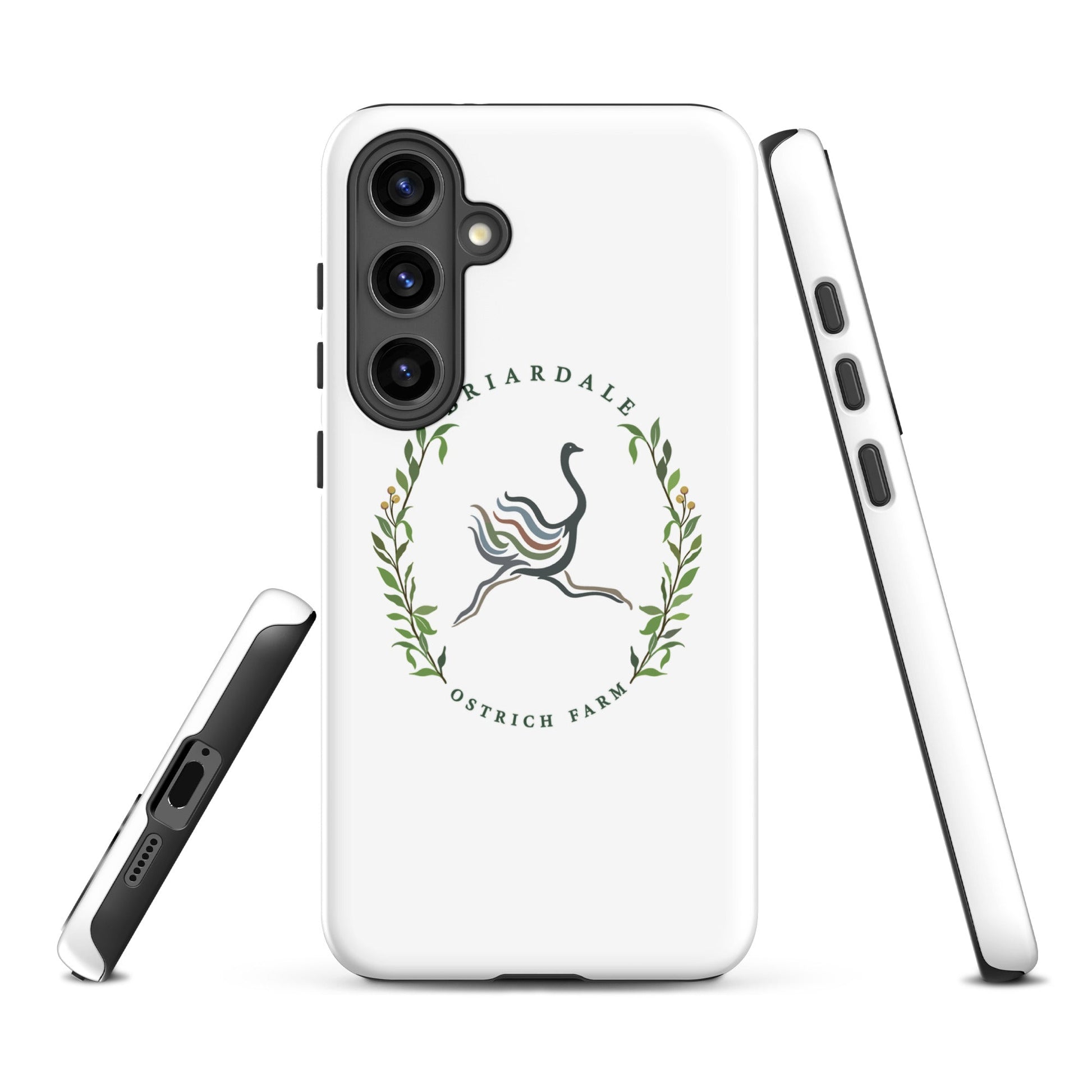 Tough Case for Samsung® | Briardale Ostrich Farm | Crest Logo
