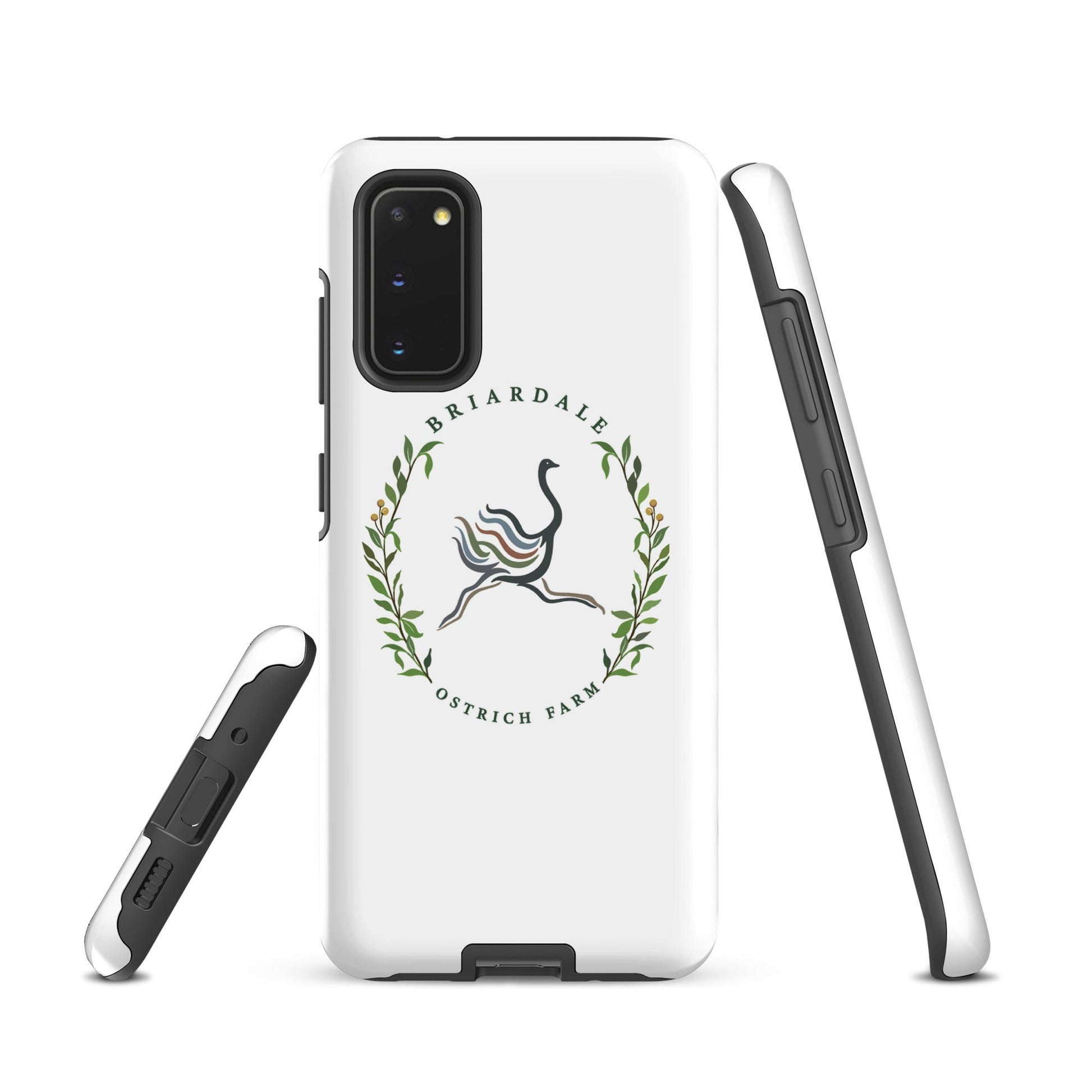 Tough Case for Samsung® | Briardale Ostrich Farm | Crest Logo