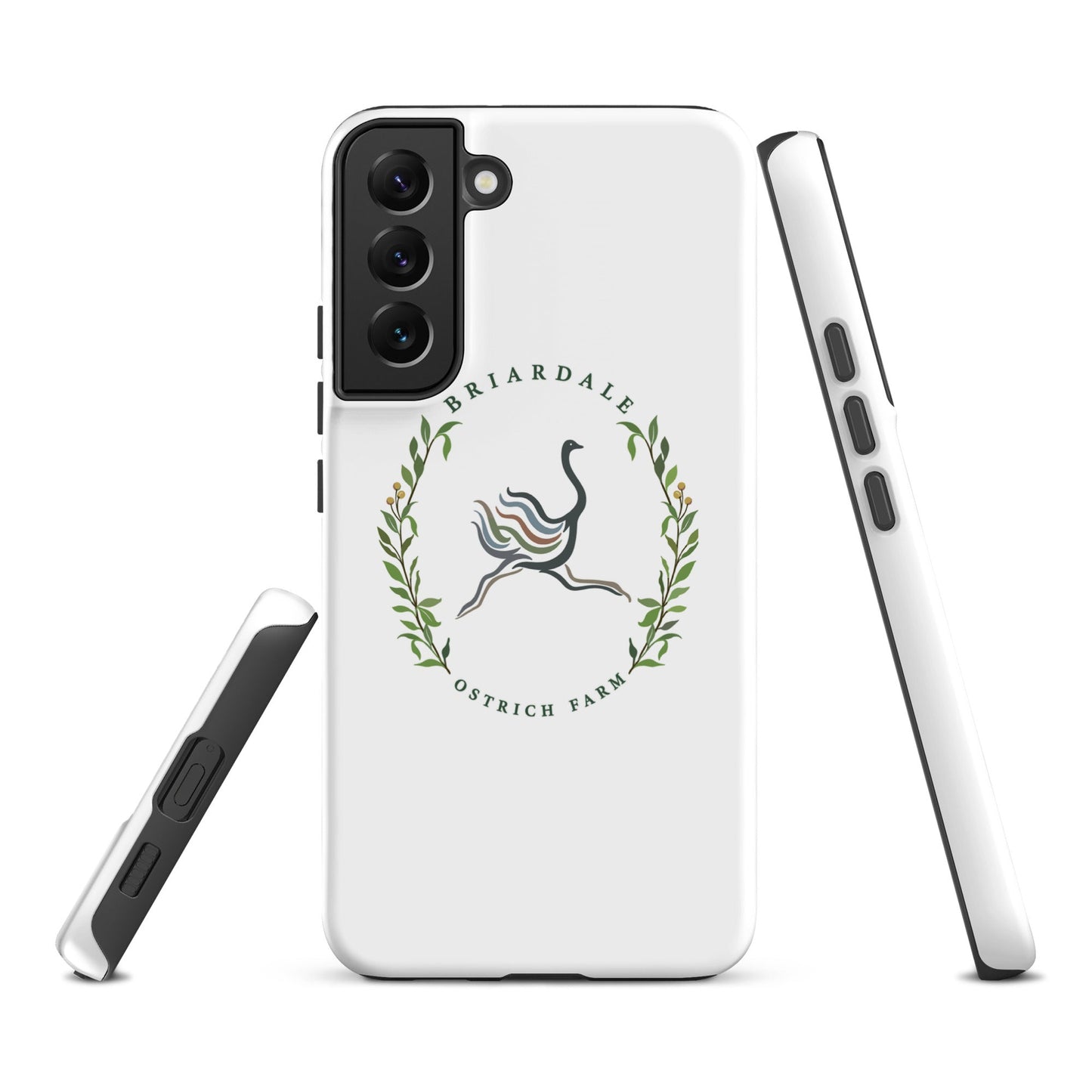Tough Case for Samsung® | Briardale Ostrich Farm | Crest Logo