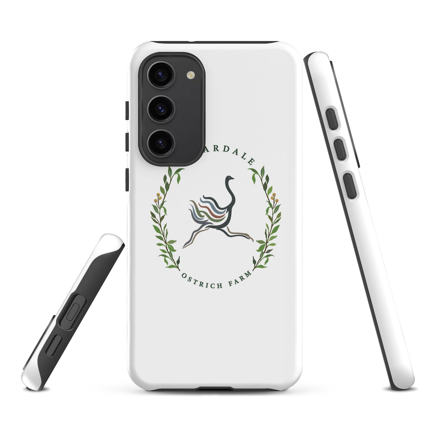 Tough Case for Samsung® | Briardale Ostrich Farm | Crest Logo