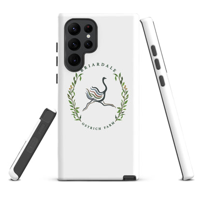 Tough Case for Samsung® | Briardale Ostrich Farm | Crest Logo