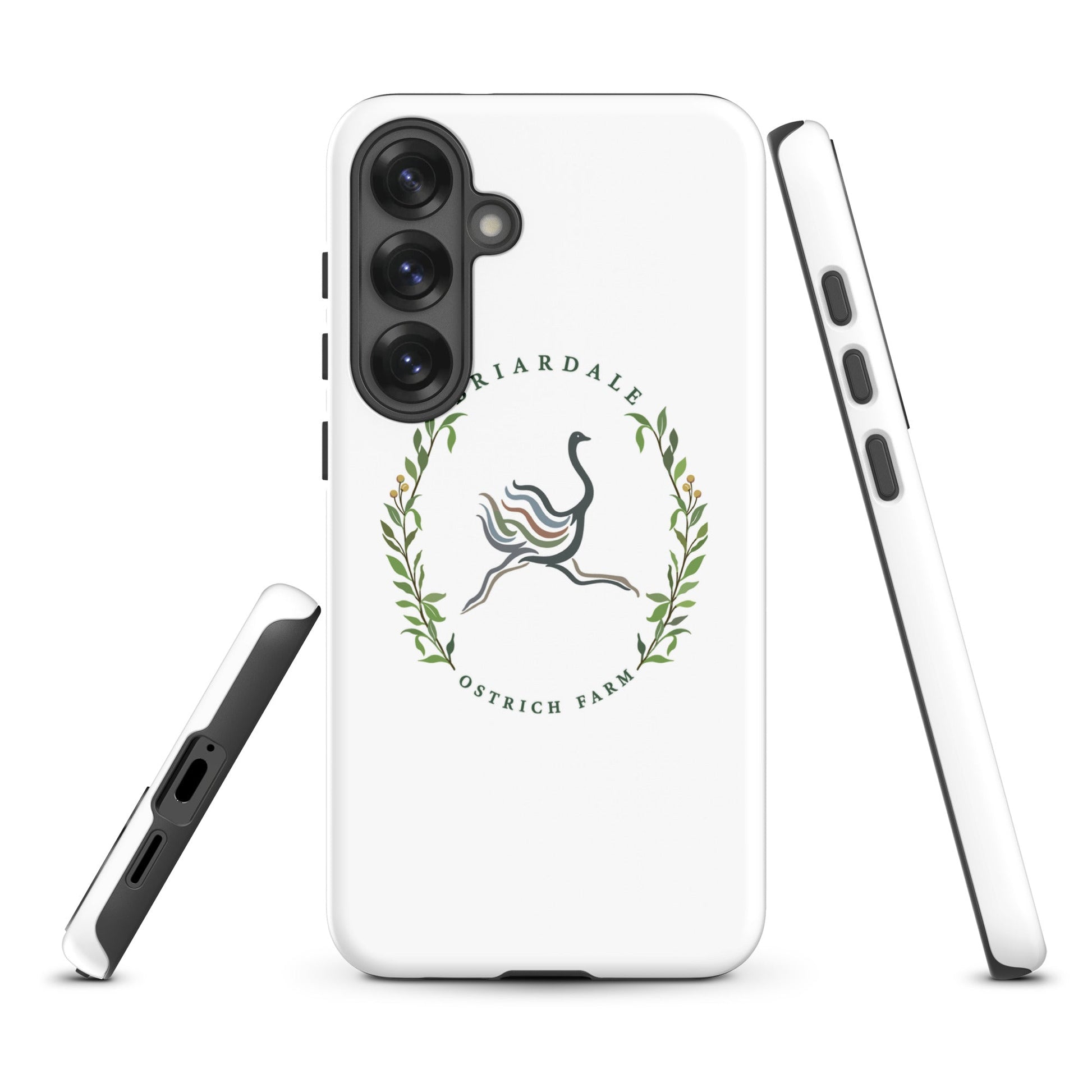 Tough Case for Samsung® | Briardale Ostrich Farm | Crest Logo