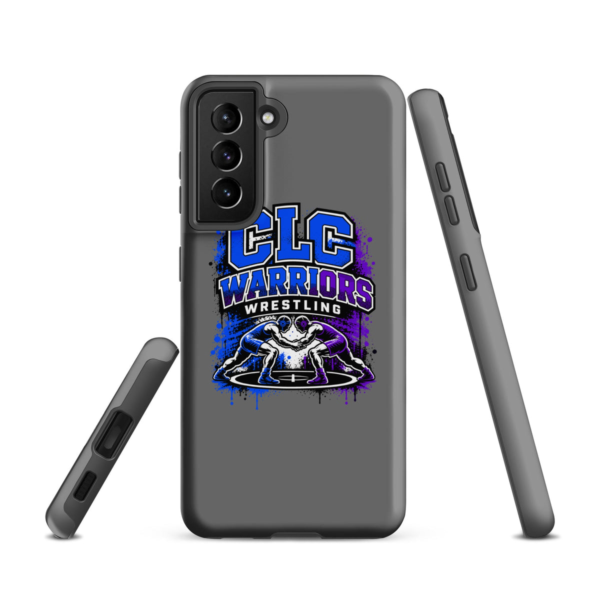 Tough Case for Samsung® | Clear Lake - Clayton Wrestling | Emblem Logo