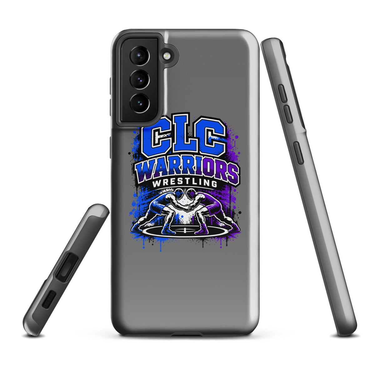 Tough Case for Samsung® | Clear Lake - Clayton Wrestling | Emblem Logo