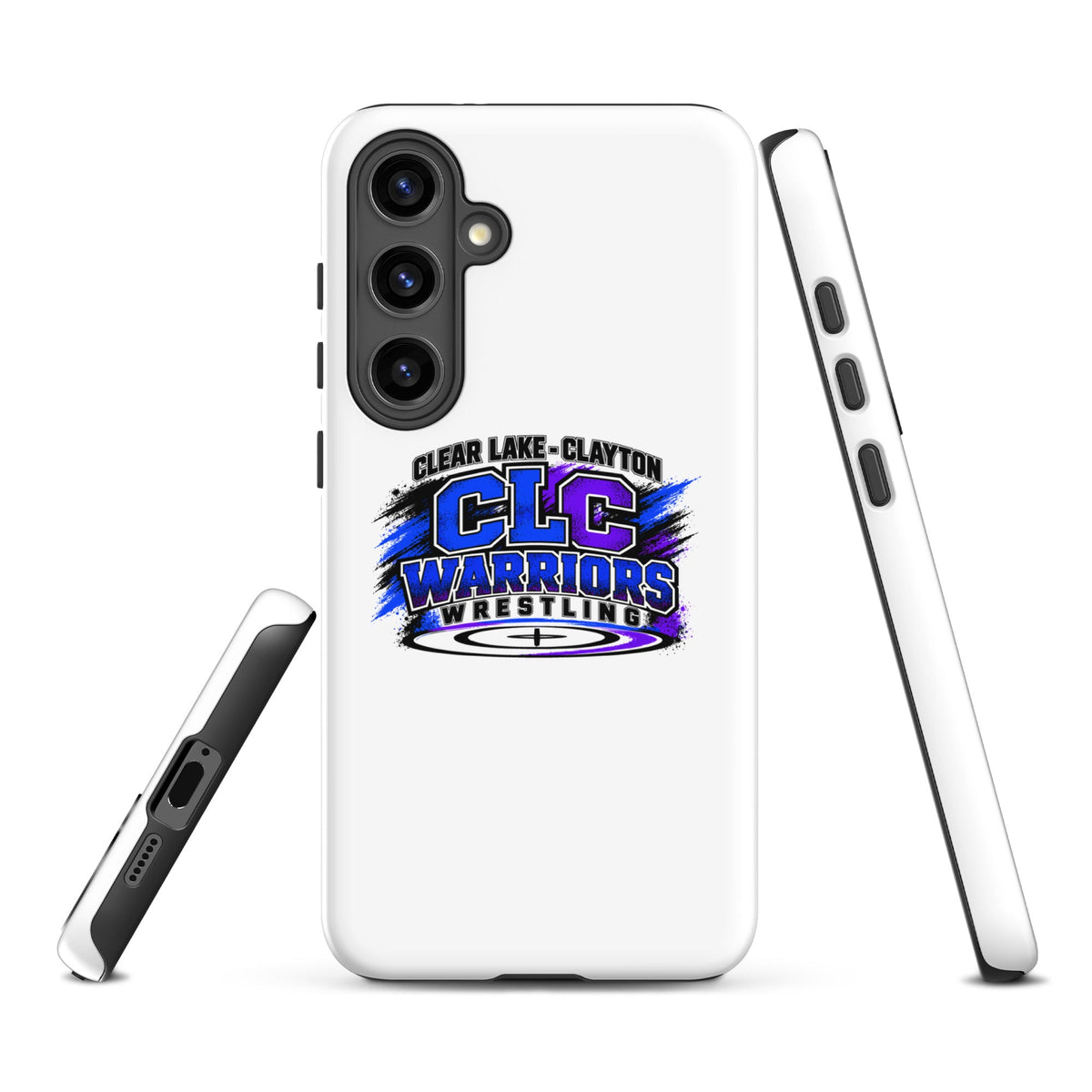 Tough Case for Samsung® | Clear Lake - Clayton Wrestling | Vanguard Logo