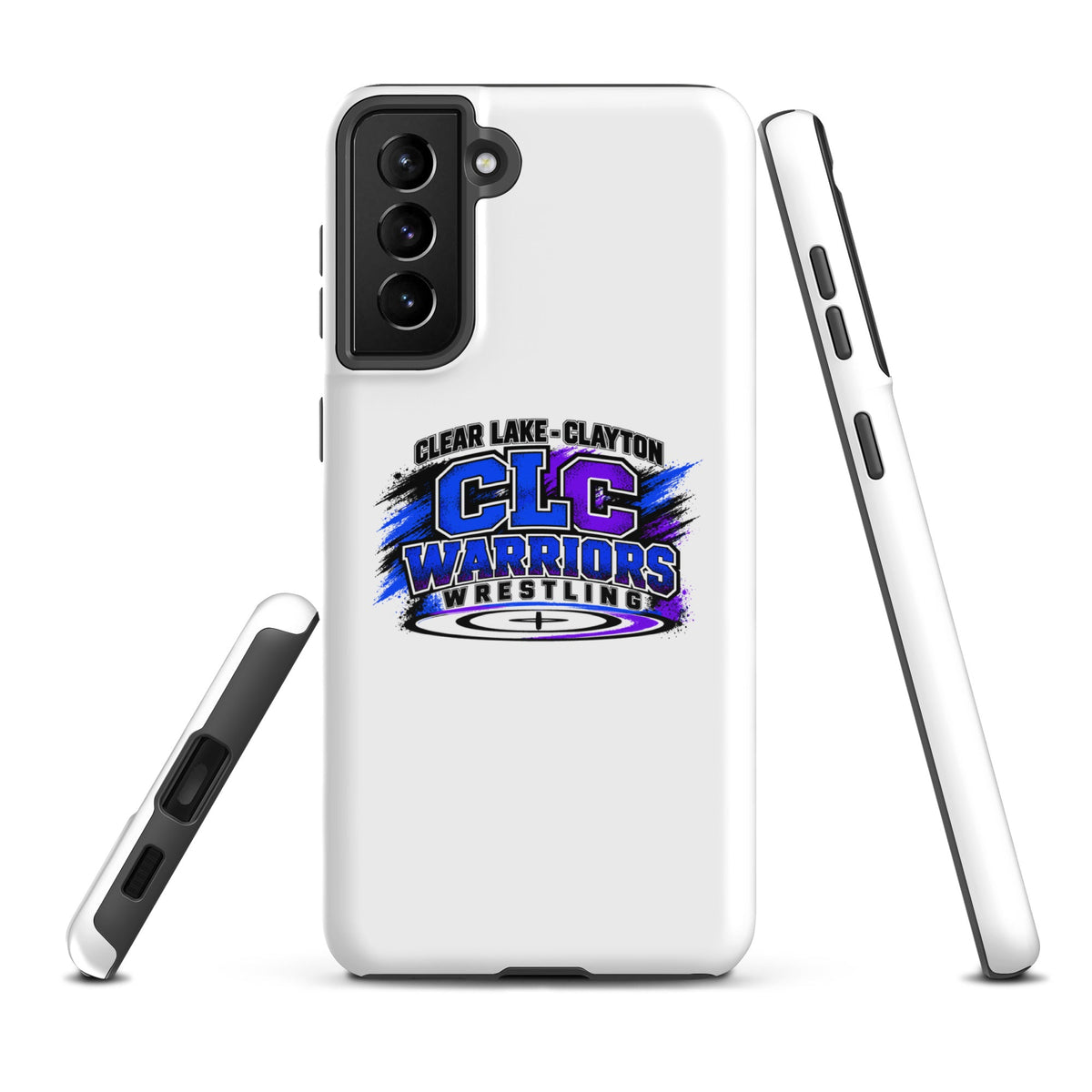 Tough Case for Samsung® | Clear Lake - Clayton Wrestling | Vanguard Logo