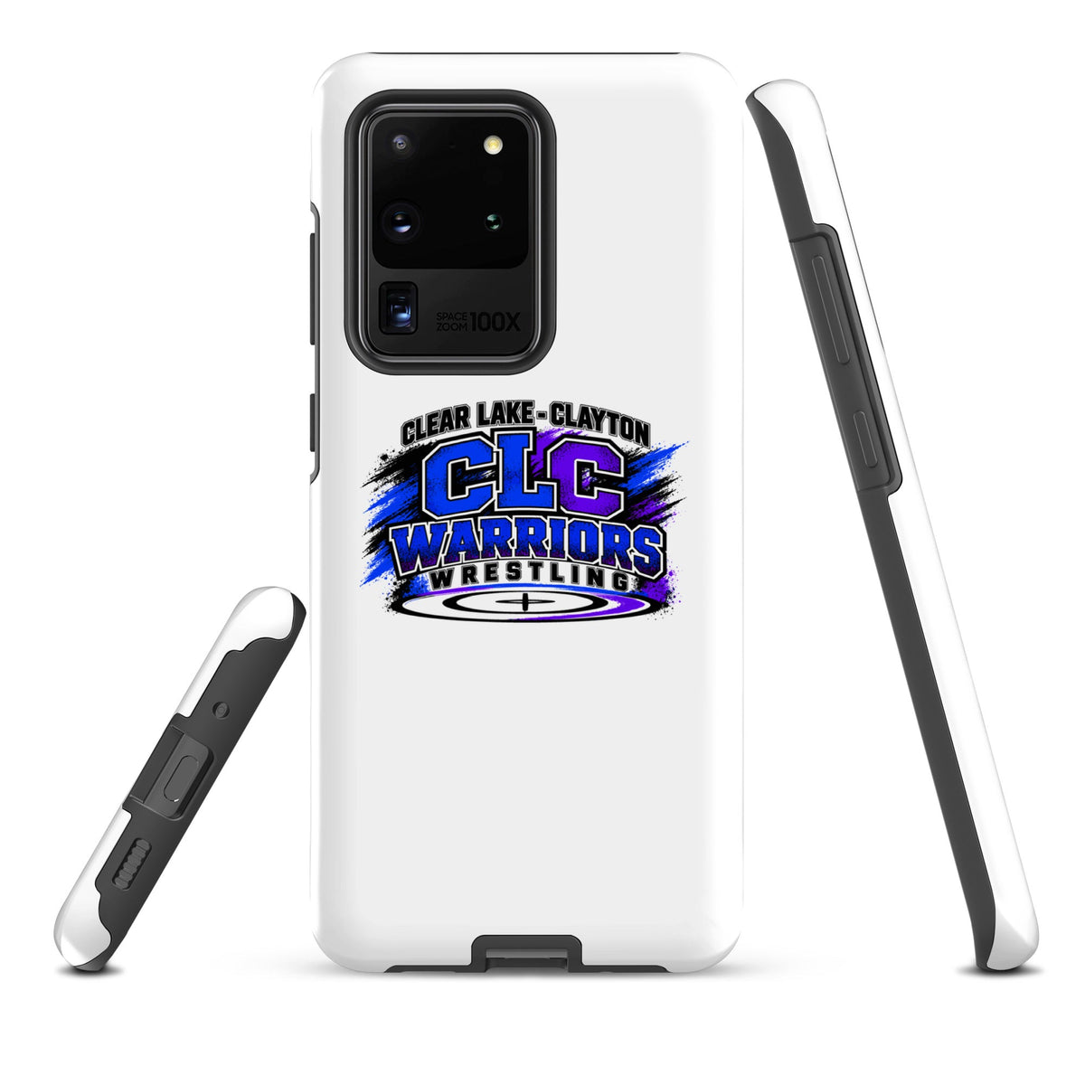 Tough Case for Samsung® | Clear Lake - Clayton Wrestling | Vanguard Logo
