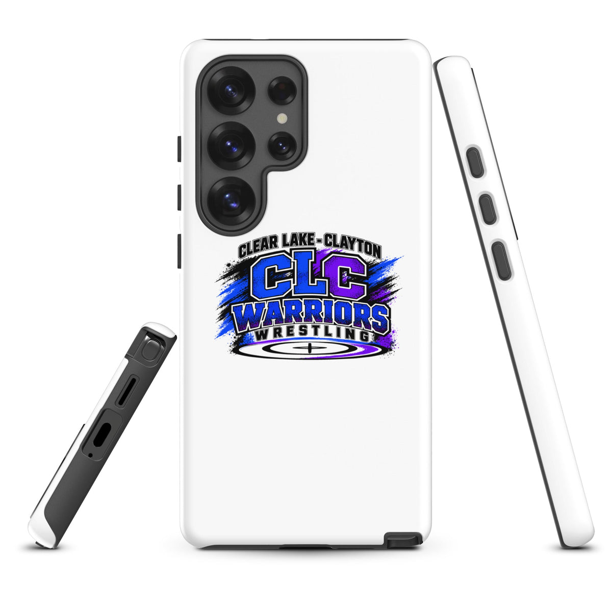Tough Case for Samsung® | Clear Lake - Clayton Wrestling | Vanguard Logo