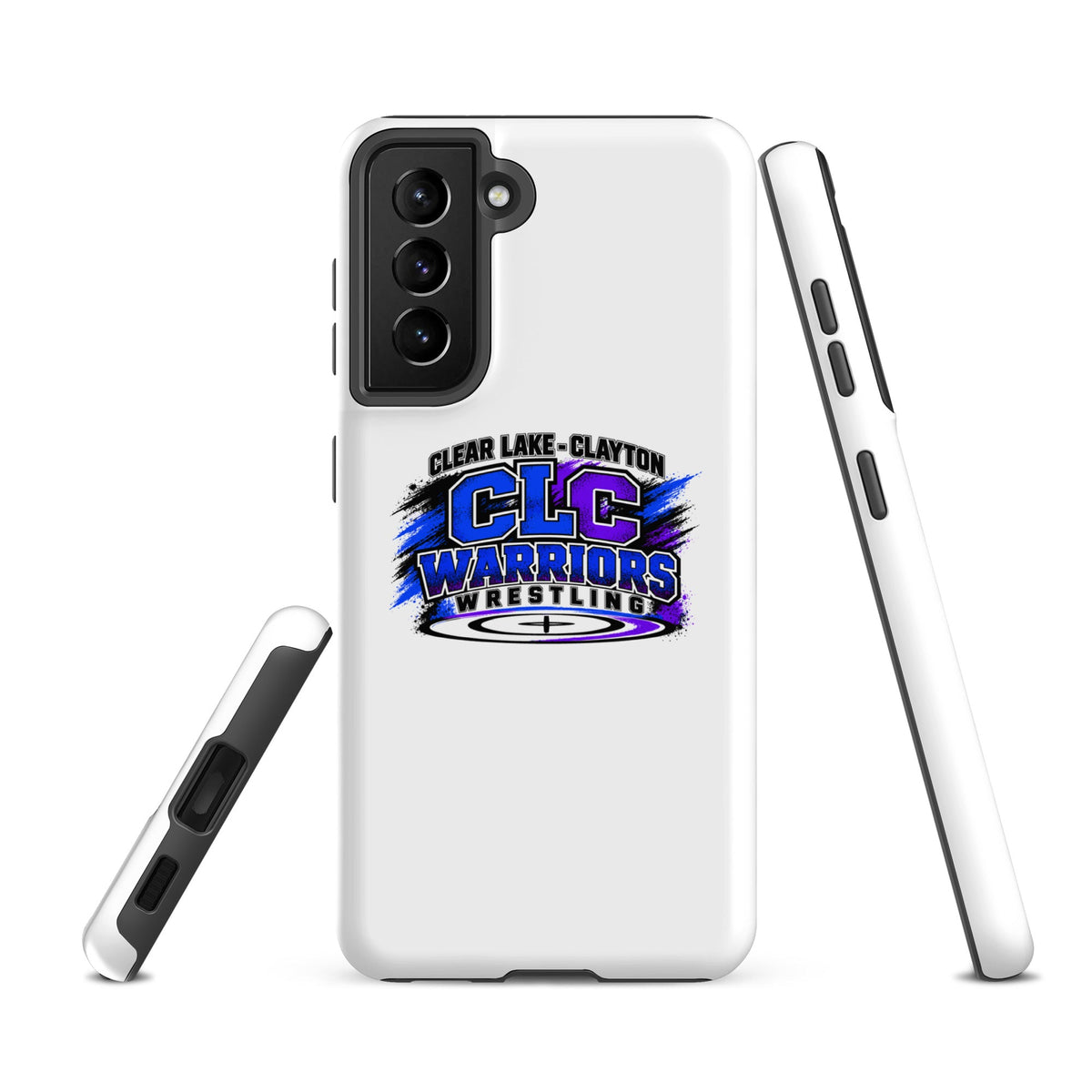 Tough Case for Samsung® | Clear Lake - Clayton Wrestling | Vanguard Logo