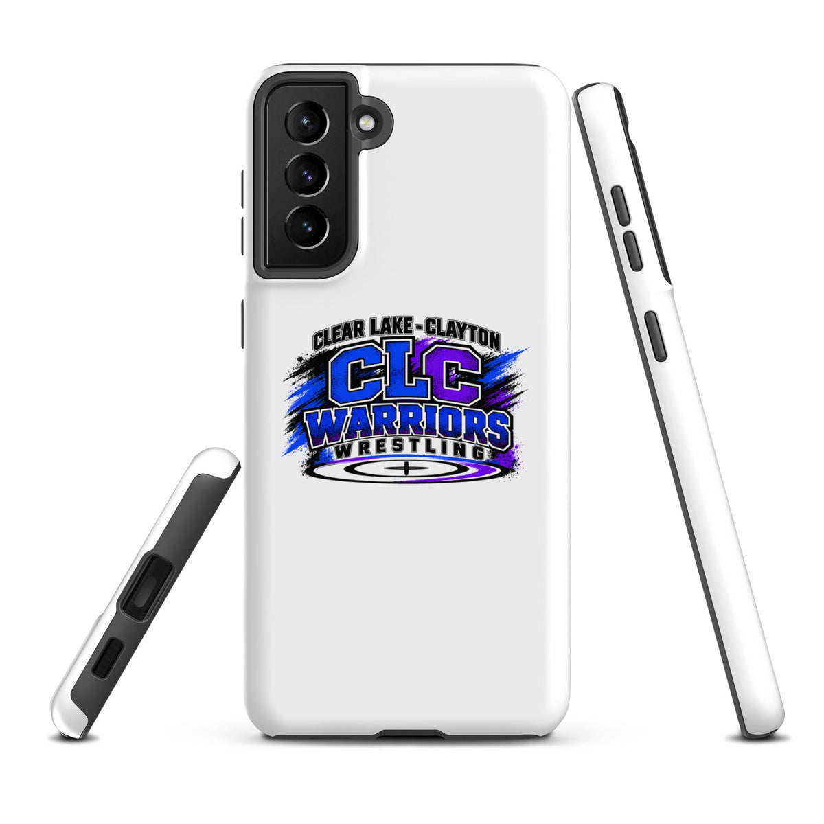Tough Case for Samsung® | Clear Lake - Clayton Wrestling | Vanguard Logo