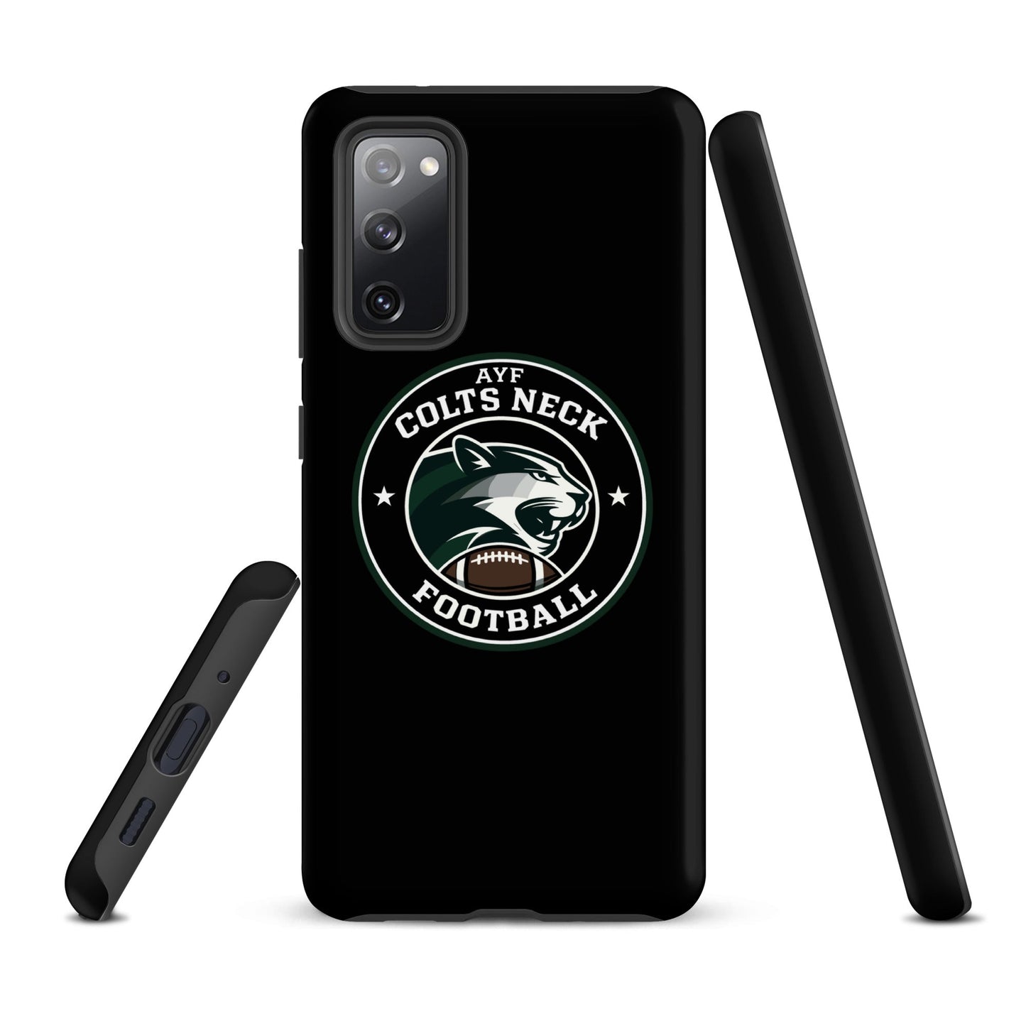Tough Case for Samsung® | Colts Neck Cougars | Youth Tackle Football (AYF) | Varsity Badge Logo