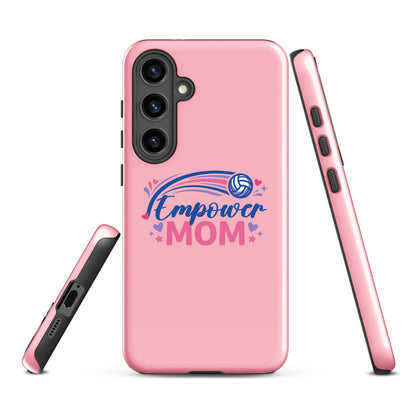 Tough Case for Samsung® | Empower Volleyball Club | Mom Crest Logo