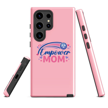 Tough Case for Samsung® | Empower Volleyball Club | Mom Crest Logo