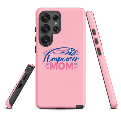 Tough Case for Samsung® | Empower Volleyball Club | Mom Crest Logo