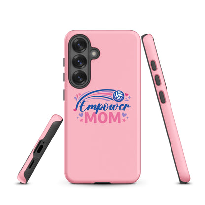 Tough Case for Samsung® | Empower Volleyball Club | Mom Crest Logo