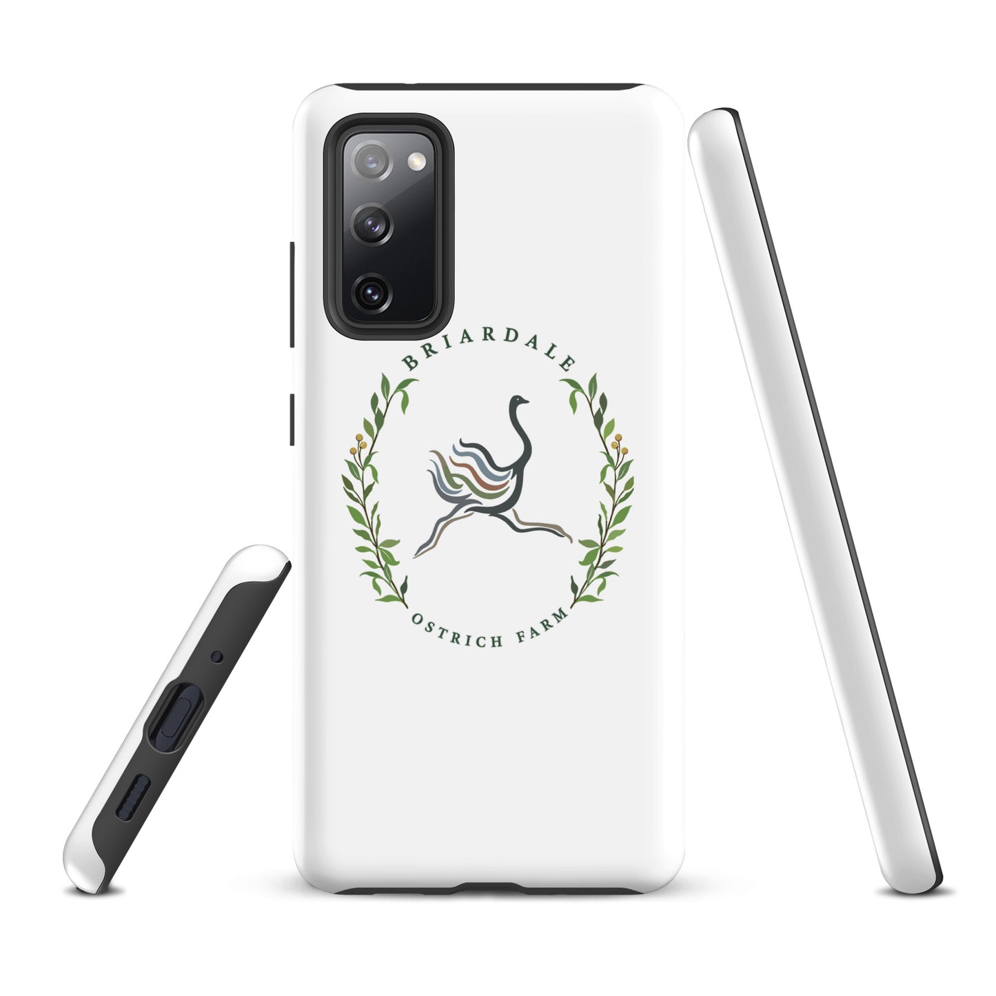 Tough Case for Samsung® | Briardale Ostrich Farm | Crest Logo