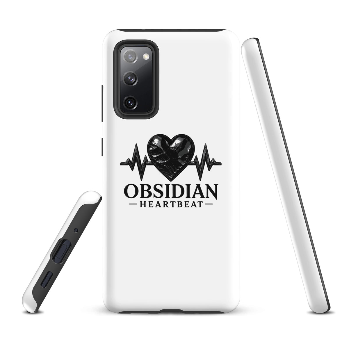 Tough Case for Samsung® | Obsidian Heartbeat | Pulse Athletics Logo