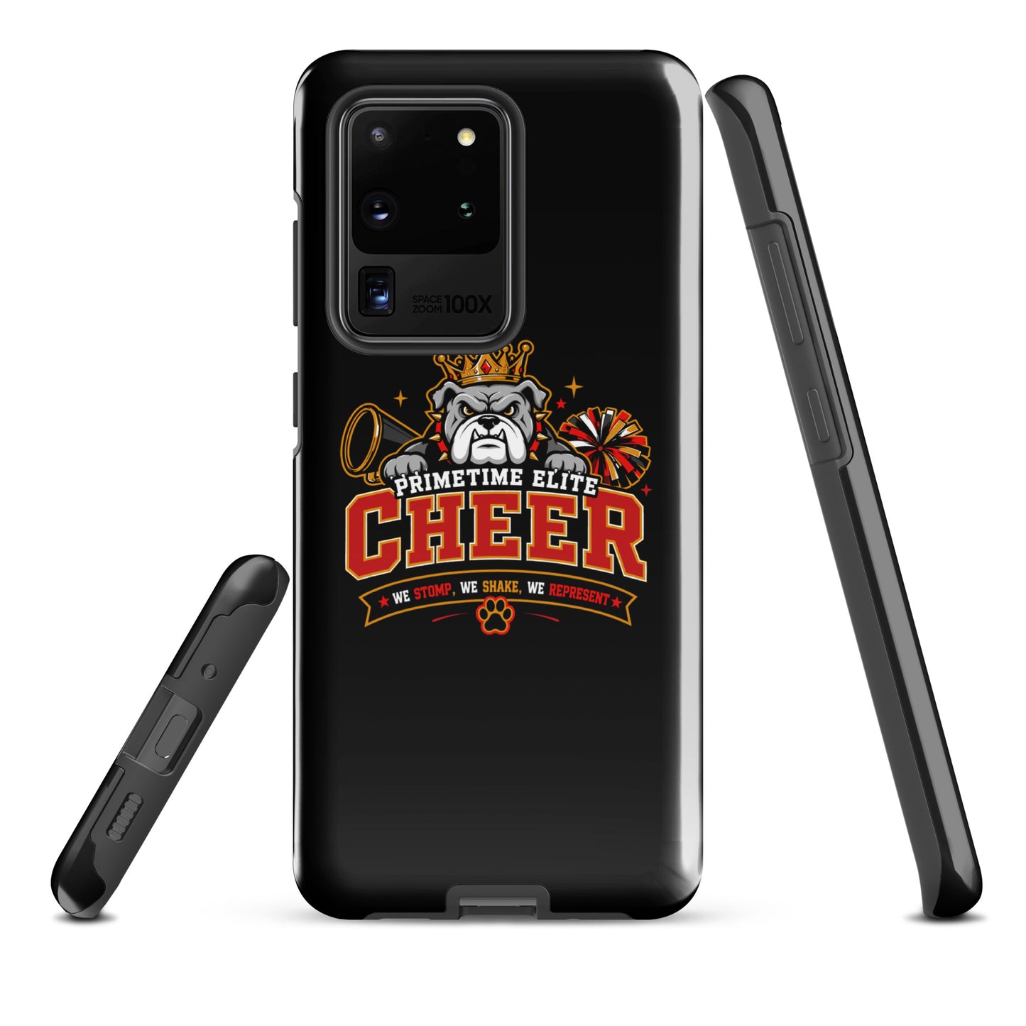 Tough Case for Samsung® | PTE Bulldog Cheer | Crest Logo