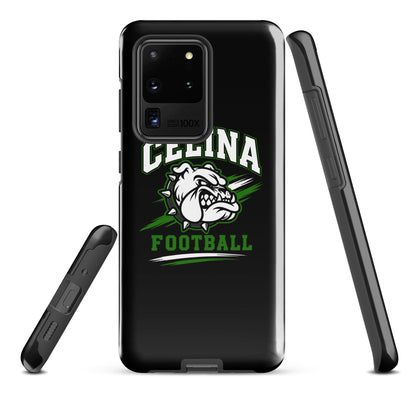 Tough Case for Samsung® | Celina Black Football | Emblem Logo
