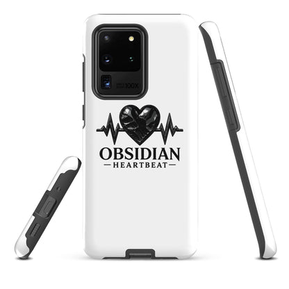 Tough Case for Samsung® | Obsidian Heartbeat | Pulse Athletics Logo