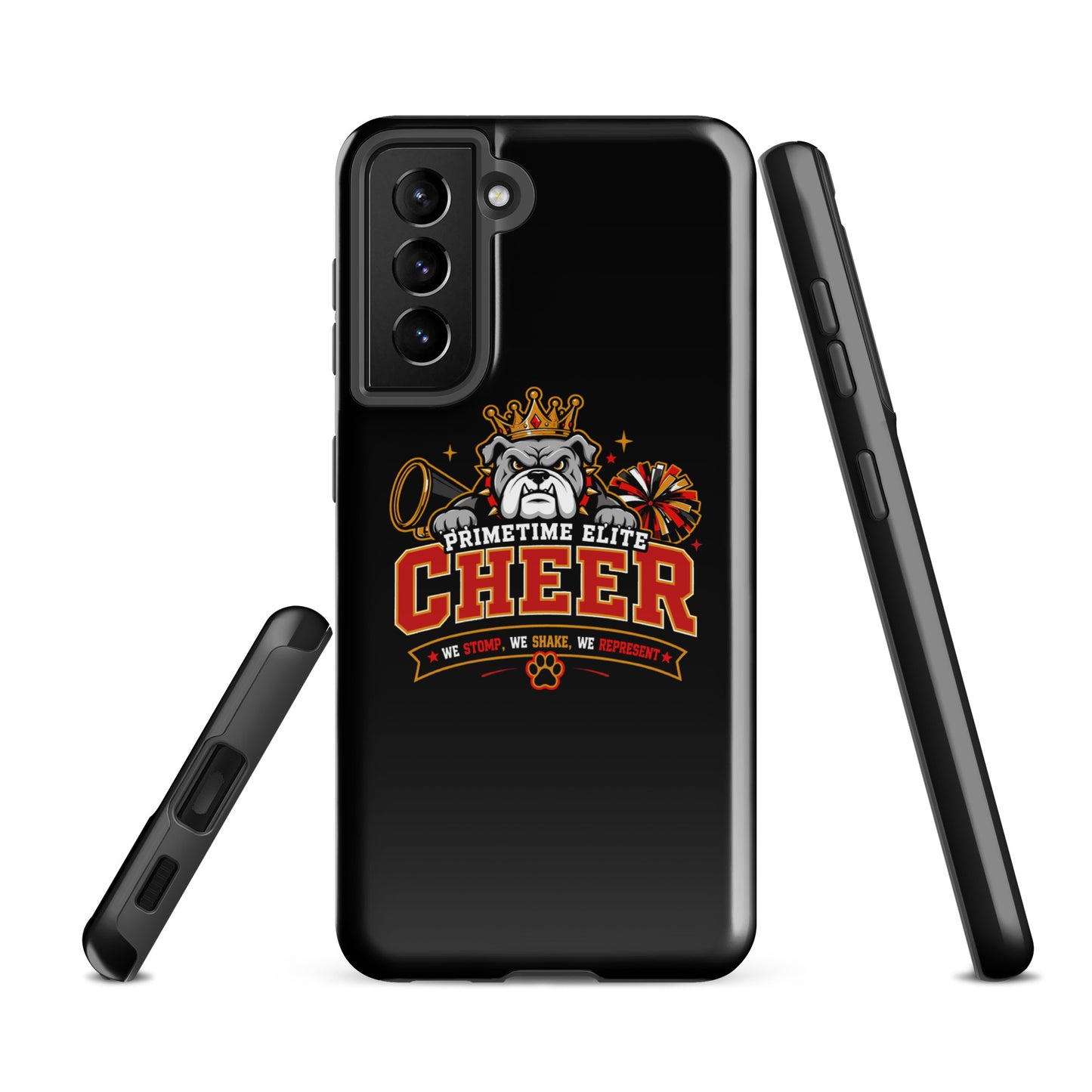 Tough Case for Samsung® | PTE Bulldog Cheer | Crest Logo