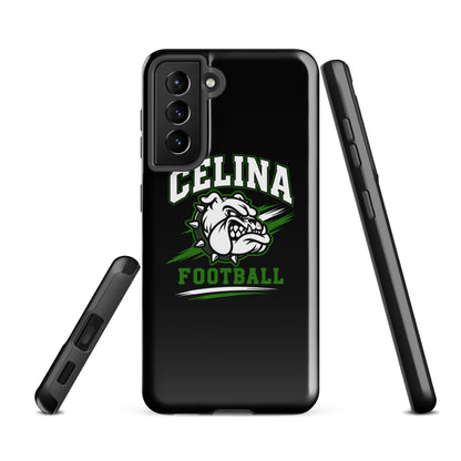 Tough Case for Samsung® | Celina Black Football | Emblem Logo
