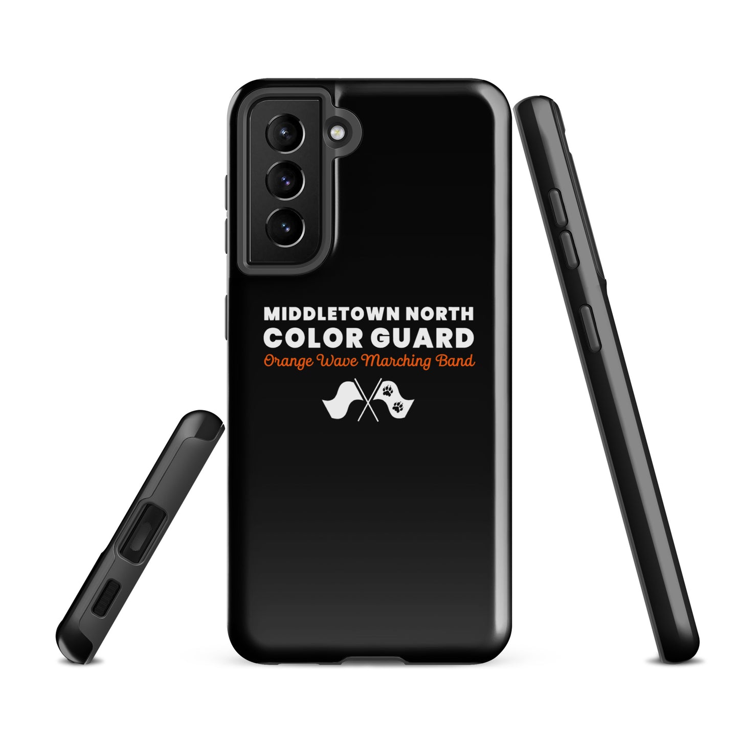 Tough Case for Samsung® | Orange Wave Marching Band | Modern Script Logo